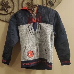 Spider-Man Kids Hoodie - Gray and Blue